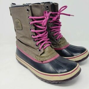 Sorel Women's Winter Boots - Black and Pink